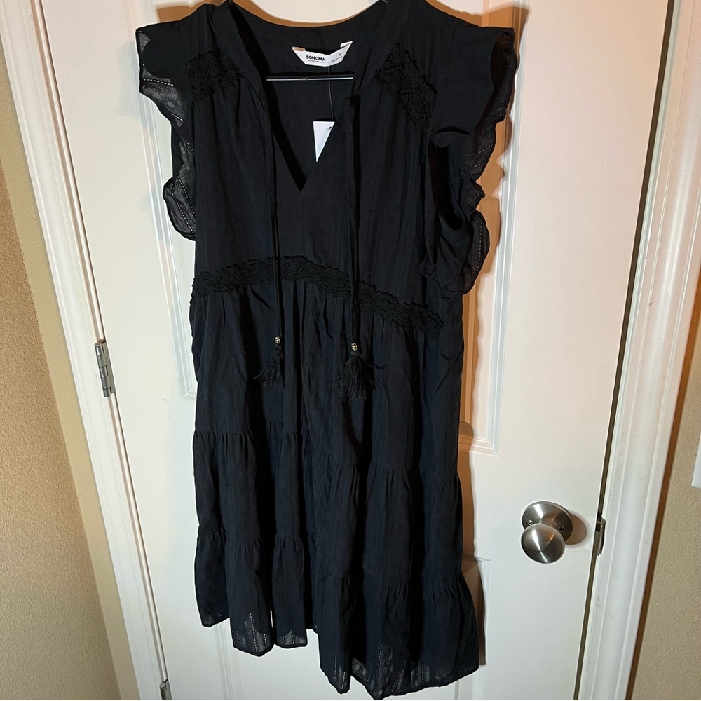 Sonoma V Neck Textured Dress